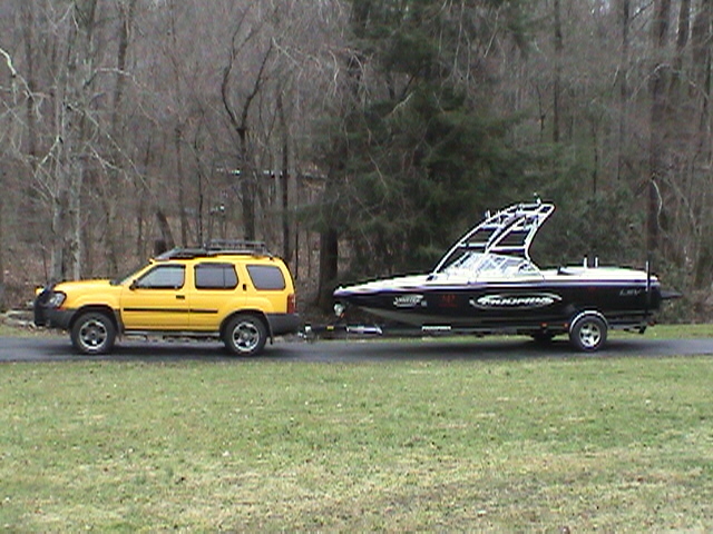 Xterra and Moomba.JPG